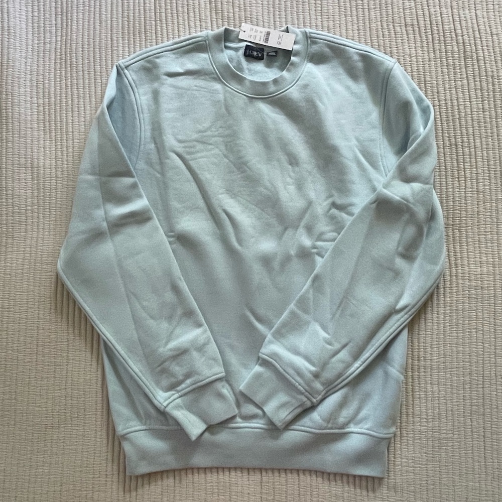 NWT J. Crew Summer Blue Summit Crewneck Sweatshirt
